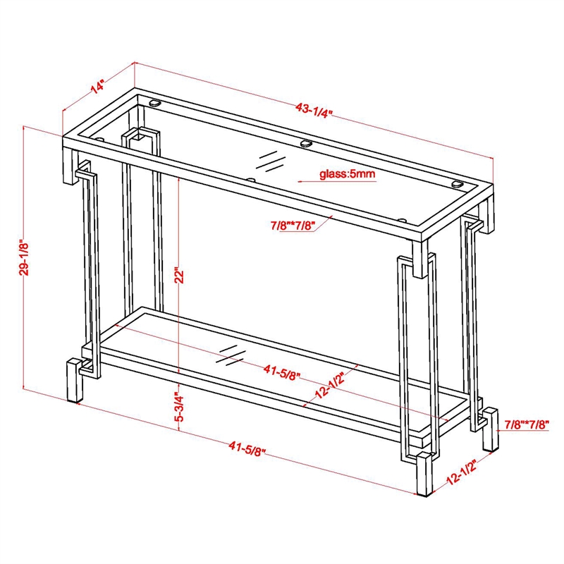 Furniture of America Anaheim Metal 3-Piece Coffee Table Set in Gold Champagne