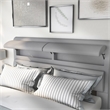 Furniture of America Fremont Contemporary Fabric Queen Bed with Storage in Gray