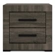 Furniture of America Stockton Farmhouse Wood 2-Drawer Nightstand in Gray