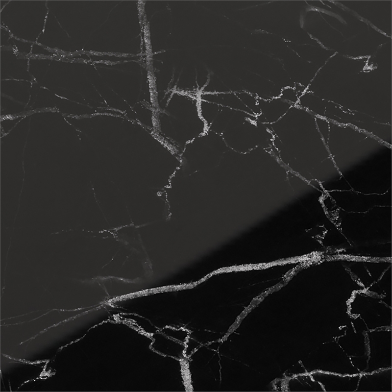 Furniture of America Amador Metal 1-Shelf Side Table in Gold and Black