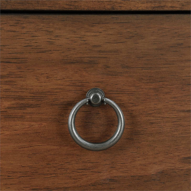 Furniture of America Ocala Mid-Century Wood 1-Drawer Side Table in Dark Oak