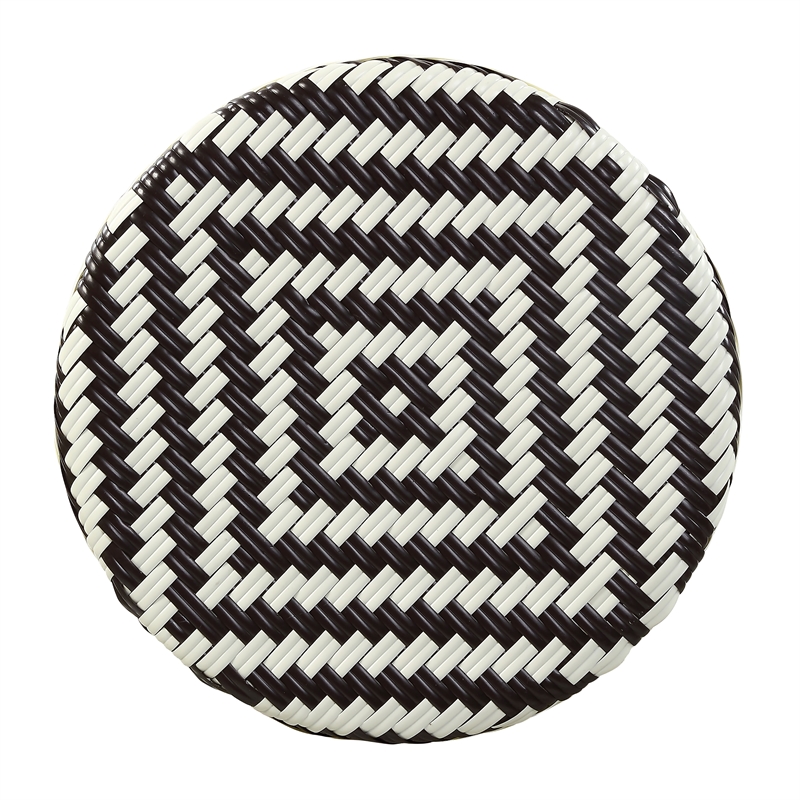 Furniture of America Saginaw Aluminum 3-Piece Patio Dining Table Set in Brown