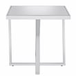 Furniture of America Ludington Contemporary Metal End Table in Chrome