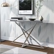 Furniture of America Ludington Contemporary Metal Sofa Table in Chrome