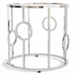 Furniture of America Harper Contemporary Metal Round End Table in Chrome