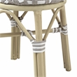 Furniture of America Hjem Aluminum 3pc Patio Coffee Table and Stool Set in Gray