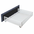 Furniture of America Harper Fabric Upholstered Queen Bed with 4-Drawer in Gray
