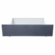 Furniture of America Harper Fabric Upholstered Full Bed with 4-Drawer in Gray