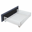 Furniture of America Harper Fabric Upholstered Full Bed with 4-Drawer in Gray