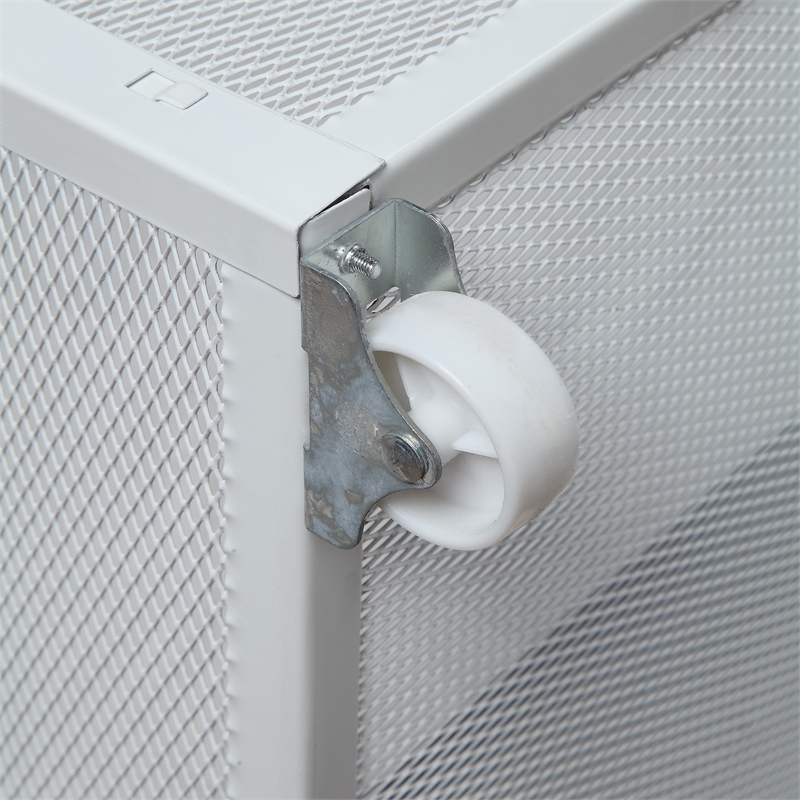 Furniture of America Harper Fabric Upholstered Full Bed with 4-Drawer in Gray