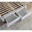 Furniture of America Harper Fabric Full Bed with 2-Drawer in Light Gray