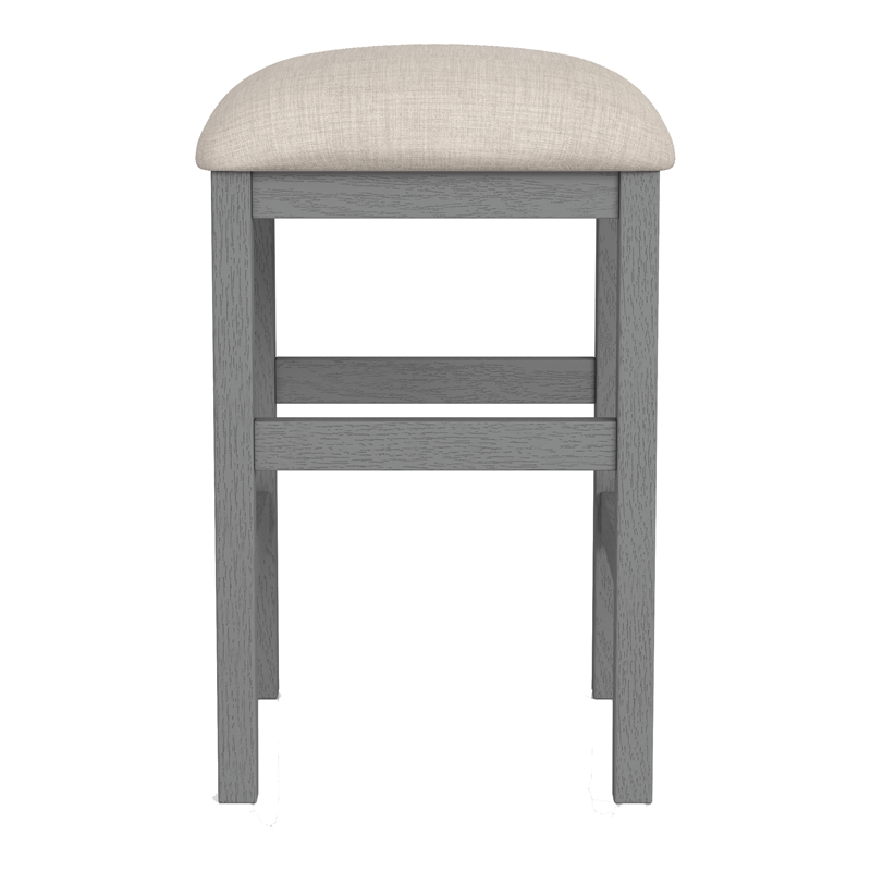 Furniture of America Ficus Wood 5-Piece Nested Counter Dining Table Set in Gray