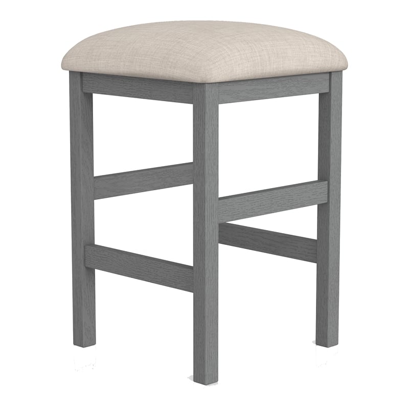 Furniture of America Ficus Wood 5-Piece Nested Counter Dining Table Set in Gray