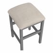 Furniture of America Ficus Wood 5-Piece Nested Counter Dining Table Set in Gray