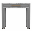 Furniture of America Ficus Wood 5-Piece Nested Counter Dining Table Set in Gray