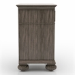 FOA Damos 3-Piece Gray Solid Wood Panel Bedroom Set - Cal King + 2 Nightstands
