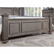 FOA Damos 3-Piece Gray Solid Wood Panel Bedroom Set - King + 2 Nightstands