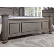 FOA Damos 3-Piece Gray Solid Wood Panel Bedroom Set - Queen + 2 Nightstands