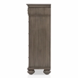 FOA Damos 6pc Gray Wood Bedroom Set-Cal King+2 Nightstands+Chest+Dresser+Mirror