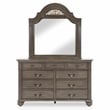 FOA Damos 5pc Gray Wood Bedroom Set - King+2 Nightstands+Dresser+Mirror