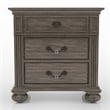 FOA Damos 5pc Gray Wood Bedroom Set - King+2 Nightstands+Dresser+Mirror