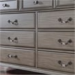FOA Damos 5pc Gray Wood Bedroom Set - Queen+2 Nightstands+Dresser+Mirror