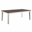 Furniture of America Fie Rustic Solid Wood 5-Piece Dining Table Set in White