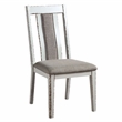 Furniture of America Fie Rustic Solid Wood 5-Piece Dining Table Set in White