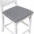 Furniture of America Treon Wood 5-Piece Counter Dining Set in Antique White