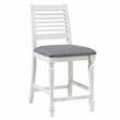 Furniture of America Treon Wood 5-Piece Counter Dining Set in Antique White