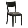 Furniture of America Kapok Solid Wood 5-Piece Dining Table Set in Oak and Black