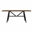 Furniture of America Kapok Solid Wood 5-Piece Dining Table Set in Oak and Black