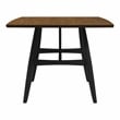 Furniture of America Kapok Solid Wood 5-Piece Dining Table Set in Oak and Black