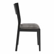 Furniture of America Kapok Solid Wood 5-Piece Dining Table Set in Oak and Black