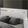 Furniture of America Malva Solid Wood Queen Bed with LED Light in White