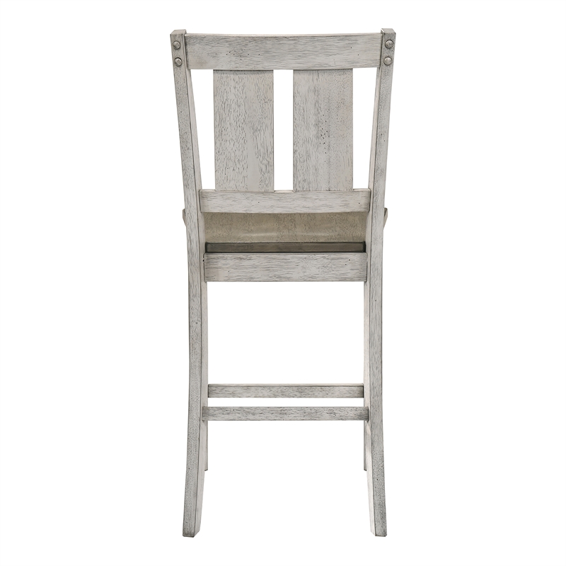 Furniture of America Huntington Wood Counter Chair in Cremini Brown (Set of 2)