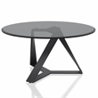 Furniture of America Hetra Metal 2-Piece Coffee Table Set in Black