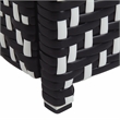 Furniture of America Azur Aluminum Patio Trash Cans in Black (Set of 2)