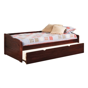 furniture of america bateman wood daybed with care kit