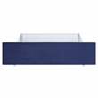 Furniture of America Harper Fabric Upholstered Full Bed with 4-Drawer in Navy