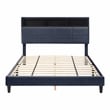 Furniture of America Alto Contemporary Fabric Storage Full Bed with USB in Gray