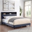 Furniture of America Alto Contemporary Fabric Storage Full Bed with USB in Gray