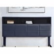 Furniture of America Alto Contemporary Fabric Storage Full Bed with USB in Gray