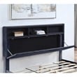 Furniture of America Alto Contemporary Fabric Storage Queen Bed with USB in Gray