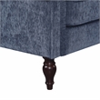 Furniture of America Elm Contemporary Chenille Upholstered Sofa in Blue