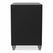 FOA Vriam 3-Piece Black Fabric Storage Bedroom Set - King + 2 Nightstands