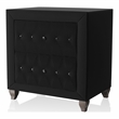 FOA Vriam 3-Piece Black Fabric Storage Bedroom Set - King + 2 Nightstands