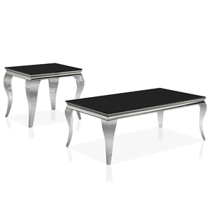 furniture of america alang 2-piece coffee table set