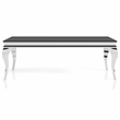 Furniture of America Alang Glass Top 3pc Coffee Table Set in Black and Silver