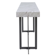 Furniture of America Vasket Contemporary Metal 1-Drawer Sofa Table in Gray